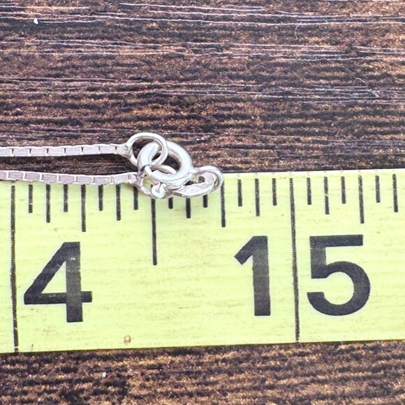 VTG Sterling Silver 925 Pink Mother of Pearl Pendant Necklace Size 29" Length - Picture 10 of 14